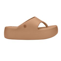 Melissa Tamanco Free Platform Thong - Bege Medio -... - Loja Mônica's