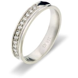 Aliança De Prata 950 1001c.3 - Lojão Das Alianças