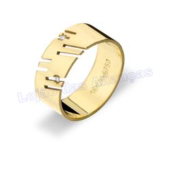 Aliança Em Ouro 18k 750 - AL10013.1 - LOJAODASALIANCAS