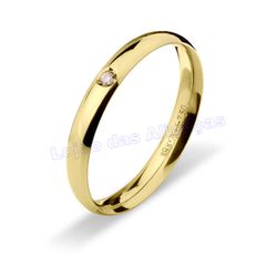 Aliança De Ouro 18k 750 10024.1 - Lojão Das Alianças