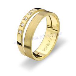 Aliança Em Ouro 18k 750 - AL10031.1 - LOJAODASALIANCAS