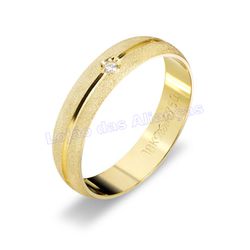 Aliança Em Ouro 18k 750 - AL10070.1 - LOJAODASALIANCAS