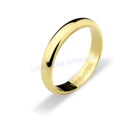 Aliança Em Ouro 18k 750 - AL10084.1 - LOJAODASALIANCAS