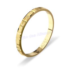 Aliança Em Ouro 18k 750 - AL10106.1 - LOJAODASALIANCAS