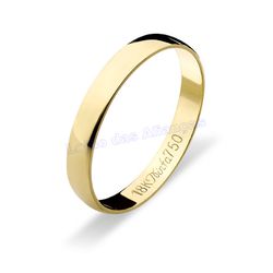 Aliança Em Ouro 18k 750 - AL10112.1 - LOJAODASALIANCAS