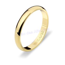 Aliança Em Ouro 18k 750 - AL10192.1 - LOJAODASALIANCAS