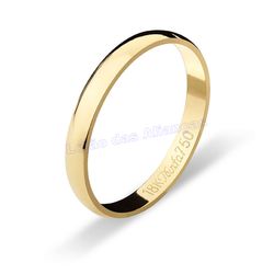 Aliança Em Ouro 18k 750 - AL10245.1 - LOJAODASALIANCAS