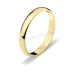 Aliança De Ouro 18k 750 10284.1 - Lojão Das Alianças