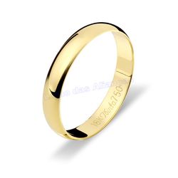 Aliança Em Ouro 18k 750 - AL10296.1 - LOJAODASALIANCAS