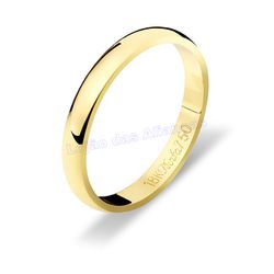 Aliança Em Ouro 18k 750 - AL10297.1 - LOJAODASALIANCAS