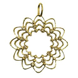 Pingente Mandala Cravejada Em Ouro 18k - 80708147 - LOJAODASALIANCAS