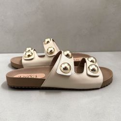 Sandália Papete Olivia Off White - 22082 - Use Piná