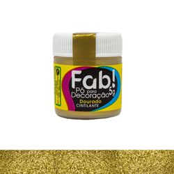 Pó para Decoração Dourado Fab 3g - FAB0102 - LOJA SABRINA