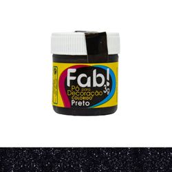 Pó para Decoração Preto Fab 3g - FAB0107 - LOJA SABRINA