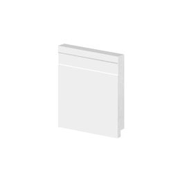 Arquitech Rodapé Poliestireno 10cm Frisado Branco ... - Lojas Coimbra