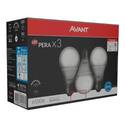 Avant Kit Lâmpada LED C/ 3 Peças BR6500K 7W BIV. -... - Lojas Coimbra