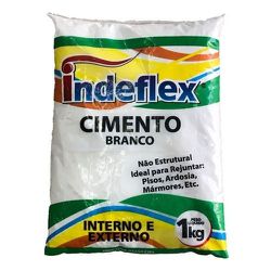 Cimento Branco 1Kg Indeflex - 31911 - Lojas Coimbra