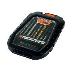 Jogo de Furar e Parafusar A7186-XJ 16 Peças Black ... - Lojas Premium