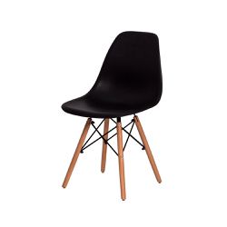 Cadeira Eames DKR Pés Palito Preta - EAM2457 - Lojas Premium