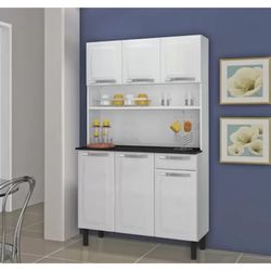 Armário de Cozinha em Aço Compacto 6 Portas 1 Gave... - Lojas Premium