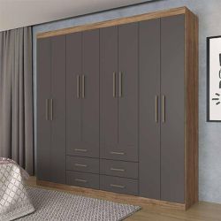 Guarda Roupa Casal Liverpool 8 Portas 6 Gavetas At... - Lojas Premium