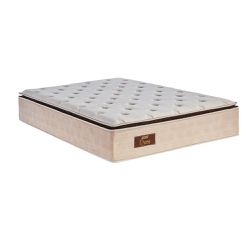 Colchão Queen Size Mola 1,98x1,58 Bege Gazin - 117... - Lojas Premium