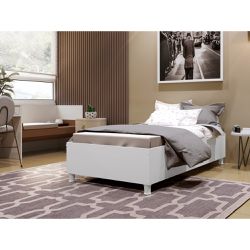 Base Box Solteiro Branca Siena kaiki - 10322 - Lojas Premium
