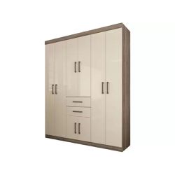 Guarda Roupa Casal Verona 8 Portas 2 Gavetas Casta... - Lojas Premium
