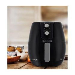 Fritadeira Elétrica Sem Óleo Air Fryer 5L Black De... - Lojas Premium