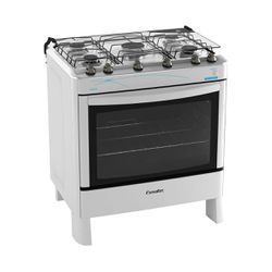 Fogão Esmaltec 5 Bocas Ágata com Mesa de Inox e Ac... - Lojas Premium