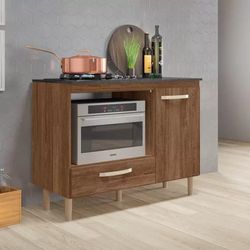 Balcão para Cooktop e Forno Microondas Fit Évora R... - Lojas Premium