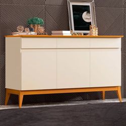 Buffet Aparador Magnum 3 Portas 3 Gavetas Off Whit... - Lojas Premium