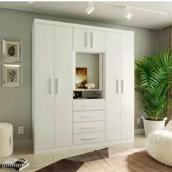 Guarda Roupa Casal com Espelho Advantage 7 Portas ... - Lojas Premium