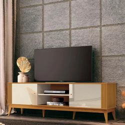 Rack para TV até 60 Polegadas Legacy EDN Off white... - Lojas Premium