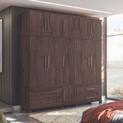Guarda Roupa Casal 11 Portas 4 Gavetas Londres Tri... - Lojas Premium