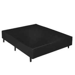 Base Box Casal 1,38x1,88 Art Flex Preto - 9636 - Lojas Premium