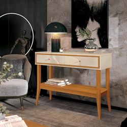 Aparador Bari 2 Gavetas Off White/Cedro EDN - 1182 - Lojas Premium