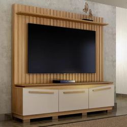 Home Theater Montreal 3 Portas Painel Ripado Cinam... - Lojas Premium