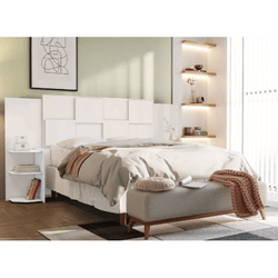 Cabeceira Firenze Fit Casal/Queen Branca Conquista... - Lojas Premium
