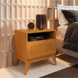 Mesa de Cabeceira Urban 1 Gaveta Cedro EDN - 11821 - Lojas Premium