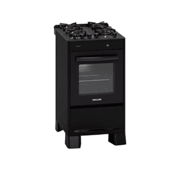 Fogão de Piso 4 Bocas Neo Max Preto Suggar - 11753 - Lojas Premium