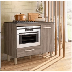 Balcão Fit para Cooktop com 1 Porta e 1 Gaveta Car... - Lojas Premium