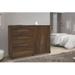 Cômoda Bali 2 Portas 4 Gavetas Freijo Primus - 755... - Lojas Premium