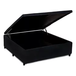 BASE BOX CASAL BAÚ UNIVERSAL 1,88X1,38 PRETO - ART... - Lojas Premium