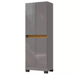 MULTIUSO GAEL 4 PORTAS PRETO MEL - MOVEIS PRIMUS -... - Lojas Premium