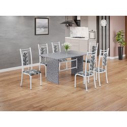 MESA PARIS C/6 CAD. BASE GRANITO 1,4 - C. MOSAICO ... - Lojas Premium