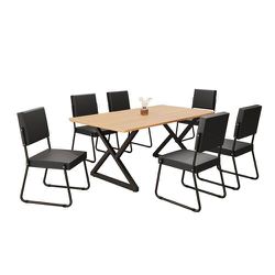MESA NAPOLI C/6 CAD PRETA BASE IMPERIO 1,60X0,90 P... - Lojas Premium