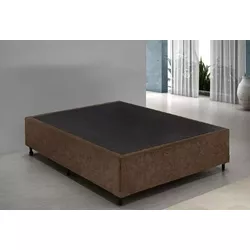 BASE BOX CASAL UNIVERSAL 1,88X1,38 LINHO MARROM - ... - Lojas Premium