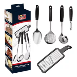 KIT UTENSILIOS 5 PÇS CATUAI - 10381 - Lojas Premium