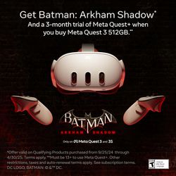 Meta Quest 3 512 GB Get Batman Arkham Shadow - mq - STONE GAMES